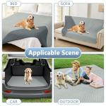 hyha Waterproof Dog Blanket, Soft Pet Bed Blankets, Waterproof Sofa Couch Cover for Dogs Washable, Reversible Pet Couch Covers for Sofa Furniture (30x70 Inch, Grey/Dark Grey)