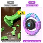 VRTOP Dog Toys for Aggressive Chewers Large Medium Small Breed, Indestructible Durable Tough Dog Chew Toys to Keep Them Busy, Nylon Rubber Interactive Dog Toys