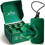 Dog Poop Bags with Dispenser - 105 Dog Waste Bags, Lavender Scented, Leakproof & Odor-Trapping, Durable Doggy Waste Bags – 7 Rolls (15 Pet Poop Bagі Per Roll), 13x9" Environment-friendly Potty Bags