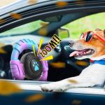 VRTOP Dog Toys for Aggressive Chewers Large Medium Small Breed, Indestructible Durable Tough Dog Chew Toys to Keep Them Busy, Nylon Rubber Interactive Dog Toys