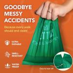 Dog Poop Bags with Dispenser - 105 Dog Waste Bags, Lavender Scented, Leakproof & Odor-Trapping, Durable Doggy Waste Bags – 7 Rolls (15 Pet Poop Bagі Per Roll), 13x9" Environment-friendly Potty Bags