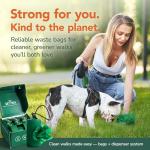 Dog Poop Bags with Dispenser - 105 Dog Waste Bags, Lavender Scented, Leakproof & Odor-Trapping, Durable Doggy Waste Bags – 7 Rolls (15 Pet Poop Bagі Per Roll), 13x9" Environment-friendly Potty Bags