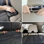 MORROLS Car Seat Protector for Child, Baby, Pets -1 Pack car seat Cover with Thick Padding- Waterproof Universal Size with Mesh Pockets (Black)