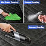 PETICON Front Seat Cover 2 Pack, Full Protection Dog Car Seat Cover with Side Flaps, Nonslip Scratchproof Captain Chair Seat Cover Fits for Cars, Trucks, SUVs, Jeep, Black