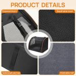 UNICITII Dog Car Seat, Enclosed Carrier for Pets Travel Safety Dog Crate Soft-Sided Covered Car Kennel Carrier for Backseat for Medium Dogs