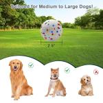 Dog Toy Balls 2.5 Inch, Indestructible Dogs Tennis Balls 3 Pack for Aggressive Chewers, Durable Interactive Toys for Large and Medium Dogs, Perfect for 2.5 Inch Dog Ball Launcher (ETPU Material)