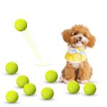 GLECTG 9 Pack 2 Inch Mini Tennis Balls for Small Dogs, Interactive Dog Toys for Fetch Training & Exercise, Fits 2-Inch Dog Ball Launchers