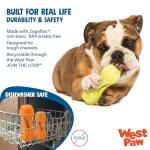 West Paw Zogoflex Qwizl Interactive Treat Dispensing Dog Puzzle Treat Toy for Dogs, Granny Smith, Large