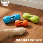 West Paw Zogoflex Qwizl Interactive Treat Dispensing Dog Puzzle Treat Toy for Dogs, Granny Smith, Large