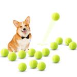 ZIYIZE Mini Tennis Balls, 15 Pack 2 inch Dog Tennis Balls, Easy Catching Pet Playing Ball for 2 inch Dog Ball Launcher