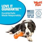 West Paw Zogoflex Qwizl Interactive Treat Dispensing Dog Puzzle Treat Toy for Dogs, Granny Smith, Large