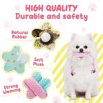 XIUGOAL Pink Puppy Toys for Boredom - 23 Pack Puppy Chew Toys for Teething, Interactive Dog Toys for Puppies, Cute Small Dog Toys with Treat Ball, Squeaky Dog Chew Toys and Ropes