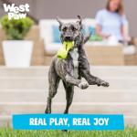 West Paw Zogoflex Qwizl Interactive Treat Dispensing Dog Puzzle Treat Toy for Dogs, Granny Smith, Large