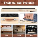 Chuiendi Dog Ramp for Couch, Bed, Car, Adjustable Pet Ramps 6 Height from 18" to 23.6" Wooden Dog Step with High Traction Mat & Sturdy Build for Small Medium Older Pets, Supports up to 200lbs