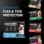 NEXTSTAR Flea and Tick Prevention for Dogs, Repellent & Control, Fast Acting Waterproof Topical Drops, Flea and Tick Prevention for Small Dogs, 1 Monthly Dose