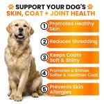 Omega 3 for Dogs - Fish Oil for Dogs Chews - Allergy and Itch Relief - Anti Shedding Supplement - Joint Health - Dry Itchy Skin and Coat Supplement - Salmon Oil - EPA & DHA - Made in USA