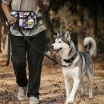 JZDACH Dog Treat Pouch for Pet Training, Large Treat Training Pouch American Flag And Bald Eagle, Dogs Poop Bag Dispenser