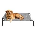 Veehoo Original Elevated Dog Bed - Outdoor Raised Cot for Large Dogs, One-Sided Raised Headboard Cooling Pet Bed, Sleeping Training Cot, Non-Slip & Breathable, XL, CWC2417A