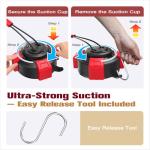 Sedioso Tough Dog Tug Toy for Aggressive Chewer with Ultra-Strong Suction Cup, Dog Pull Toy, Interactive Tug of War Toy for Small Medium and Large Dogs