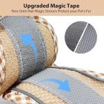 AIITLE Dog Harness and Leash Set - Ultra-Comfortable XXS-XL Vest with Strong Magic Tape & Glow-in-Dark Reflective Strips, Chafe-Free for Teddy, Schnauzer (Brown-Beige, M)