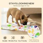 LINENLUX Cute Dog Blanket for Small Medium Dogs 6-Pack Soft Stretchy Fleece Blankets for Pet Cat Puppy Warm Wrinkle-Resistant Throw for Couch Bed Outdoor Mix 40x31 inch (Pack of 6)