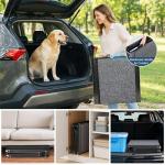 Dog Ramp for Cars 71"Long x 20"Wide SUV & Trucks, Non-Slip Surface Aluminum Pet Ramps for Small & Large Dogs–Heavy Duty Foldable Lightweight Portable Ramp for Senior Dogs High Bed Couch Outdoor 250lbs