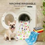 LINENLUX Cute Dog Blanket for Small Medium Dogs 6-Pack Soft Stretchy Fleece Blankets for Pet Cat Puppy Warm Wrinkle-Resistant Throw for Couch Bed Outdoor Mix 40x31 inch (Pack of 6)