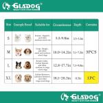 GLADOG Soft Dog Cone Collar, 3 PCS (XL is Only 1 PCS) Flexible Plastic Cone for Dogs After Surgery, Dog Recovery Collar, Adjustable E-Collar for Large/Medium/Small Dogs Cat, Comfy Elizabethan Collar