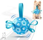 Qraxond Interactive Dog Toys Dog Soccer Ball to Keep Them Busy,Durable Automatic Moving Jumping Dog Balls with Straps for Small/Medium/Large Dogs, USB Rechargeable,Not for Aggressive Chewers