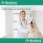 GLADOG Soft Dog Cone Collar, 3 PCS (XL is Only 1 PCS) Flexible Plastic Cone for Dogs After Surgery, Dog Recovery Collar, Adjustable E-Collar for Large/Medium/Small Dogs Cat, Comfy Elizabethan Collar