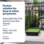 PetSafe Pet Loo Portable Dog Potty - Pet Toilet Alternative for Puppy Pads - Medium - Perfect for House Training - Easy-to-Clean Grass Mat