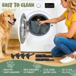 Elevated Dog Bed for Large Dogs - Outdoor Cooling Cot with Washable Breathable Mesh, Portable Raised Pet Bed with Non-Slip Feet & Waterproof Teslin, Heavy Duty & Chew Proof for Camping (Grey, Small)