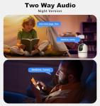 Gyliziex Indoor Security Camera 2 Packs, 2K 5G WiFi Baby/Pet/Dog/Nanny Cameras for Home Security, 360 PTZ Security Cameras with US Servers Phone App, 911 One-Tap Call,AI Smart Detection