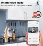 Gyliziex Indoor Security Camera 2 Packs, 2K 5G WiFi Baby/Pet/Dog/Nanny Cameras for Home Security, 360 PTZ Security Cameras with US Servers Phone App, 911 One-Tap Call,AI Smart Detection