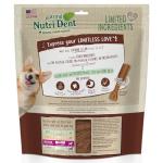 Nylabone Nutri Dent Dog Dental Chews, Natural Teeth Cleaning Dental Treats & Breath Freshener for Dogs, Filet Mignon Flavor, Medium (40 Count)