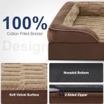 FURTIME Orthopedic Bed for Large Dogs, XL Washable Dog Beds Large Sized Dog, Comfy Supportive Foam Pet Couch Bed with Removable Washable Cover, Waterproof Extra Large Sofa Bed Foam and Nonskid Bottom