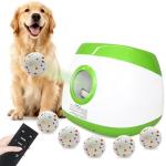 MEKAPLE Automatic Dog Ball Launcher, Upgraded Interactive Dog Balls Thrower with 3 Distance 29Ft-79Ft, Remote Control Ball Launcher for Medium & Large Dogs, 5 Etpu Balls Included (Lime Green)