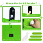 MEKAPLE Automatic Dog Ball Launcher, Upgraded Interactive Dog Balls Thrower with 3 Distance 29Ft-79Ft, Remote Control Ball Launcher for Medium & Large Dogs, 5 Etpu Balls Included (Lime Green)