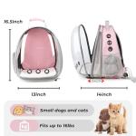 Lollimeow Cat Carrier Backpack, Expandable Bubble Pet Carrier for Cats and Small Dogs, Airline Approved Travel Backpack for Hiking, Walking & Outdoor Adventures - Supports up to 16 lbs