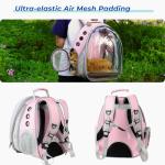 Lollimeow Cat Carrier Backpack, Expandable Bubble Pet Carrier for Cats and Small Dogs, Airline Approved Travel Backpack for Hiking, Walking & Outdoor Adventures - Supports up to 16 lbs