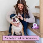 Pet Life Unlimited Dog Ear Wipes, Dog Eye Wipes - Plant-Based Dog Ear Cleaner Wipes with Moisturizing Aloe Leaf & Soothing Chamomile - Fragrance Free Eye and Ear Wipes for Dogs - 30 Count (Pack of 1)