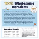 Pawstruck Air Dried Dog Food with Real Chicken, Grain-Free, Made in USA, Non-GMO & Vet Recommended, High Protein Limited Ingredient Full-Feed for All Breeds & Ages, 2lb Bag