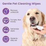 GIFTMISSU Pet Wipes for Cats & Dogs, 120 Count Gentle Plant-Based Pet Eye Wipes, Pet Ear Wipes, Dog Face Wipes and Dog Wipes for Face, Soft Non-Woven Wipes for Quick Daily Cleaning