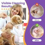 GIFTMISSU Pet Wipes for Cats & Dogs, 120 Count Gentle Plant-Based Pet Eye Wipes, Pet Ear Wipes, Dog Face Wipes and Dog Wipes for Face, Soft Non-Woven Wipes for Quick Daily Cleaning