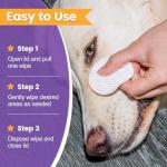 GIFTMISSU Pet Wipes for Cats & Dogs, 120 Count Gentle Plant-Based Pet Eye Wipes, Pet Ear Wipes, Dog Face Wipes and Dog Wipes for Face, Soft Non-Woven Wipes for Quick Daily Cleaning