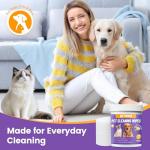 GIFTMISSU Pet Wipes for Cats & Dogs, 120 Count Gentle Plant-Based Pet Eye Wipes, Pet Ear Wipes, Dog Face Wipes and Dog Wipes for Face, Soft Non-Woven Wipes for Quick Daily Cleaning