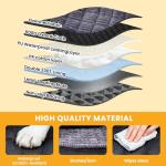 Buatis Large Dog Car Seat Cover with Dog Bed Mat for Back Seat Half - Single Seat Travel Hammock Extender, Waterproof Hard Bottom for Medium & Large Dogs, Car SUV Truck Vehicle