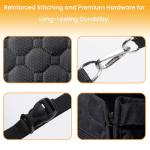 Buatis Large Dog Car Seat Cover with Dog Bed Mat for Back Seat Half - Single Seat Travel Hammock Extender, Waterproof Hard Bottom for Medium & Large Dogs, Car SUV Truck Vehicle