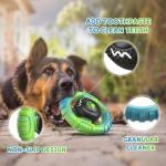 wodifer Dog Toys for Aggressive Chewers Large Medium Breed, Indestructible Squeaky Dog Chew Toys, Tough Nylon Rubber Interactive Dog Toys to Keep Them Busy