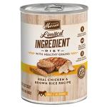 Merrick Limited Ingredient Diet Healthy Grains Canned Wet Dog Food Chicken & Brown Rice Recipe for Adult Dogs, 12.7 oz Can